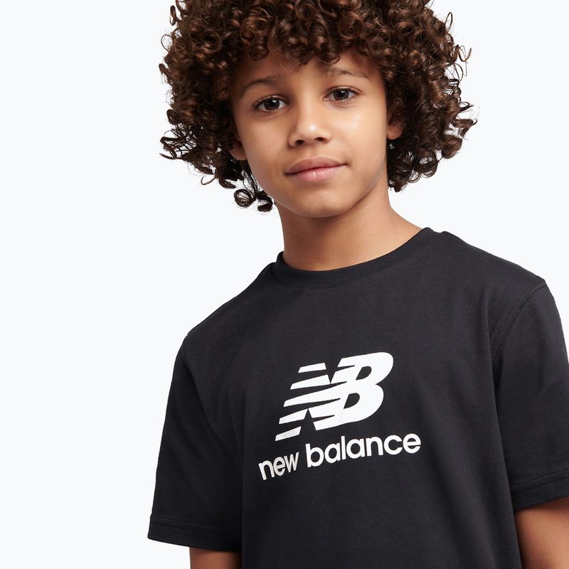 Gyerek szett New Balance Stacked Logo Tee & FT Short nb caviar 5