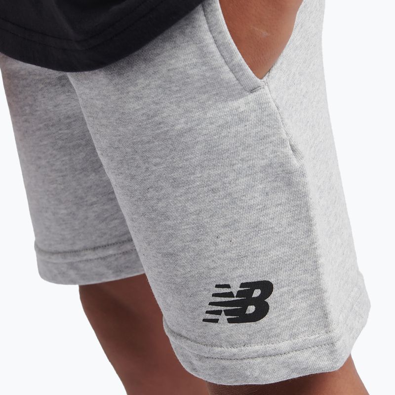 Gyerek szett New Balance Stacked Logo Tee & FT Short nb caviar 7