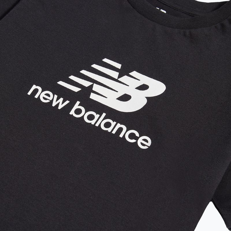 Gyerek szett New Balance Stacked Logo Tee & FT Short nb caviar 11
