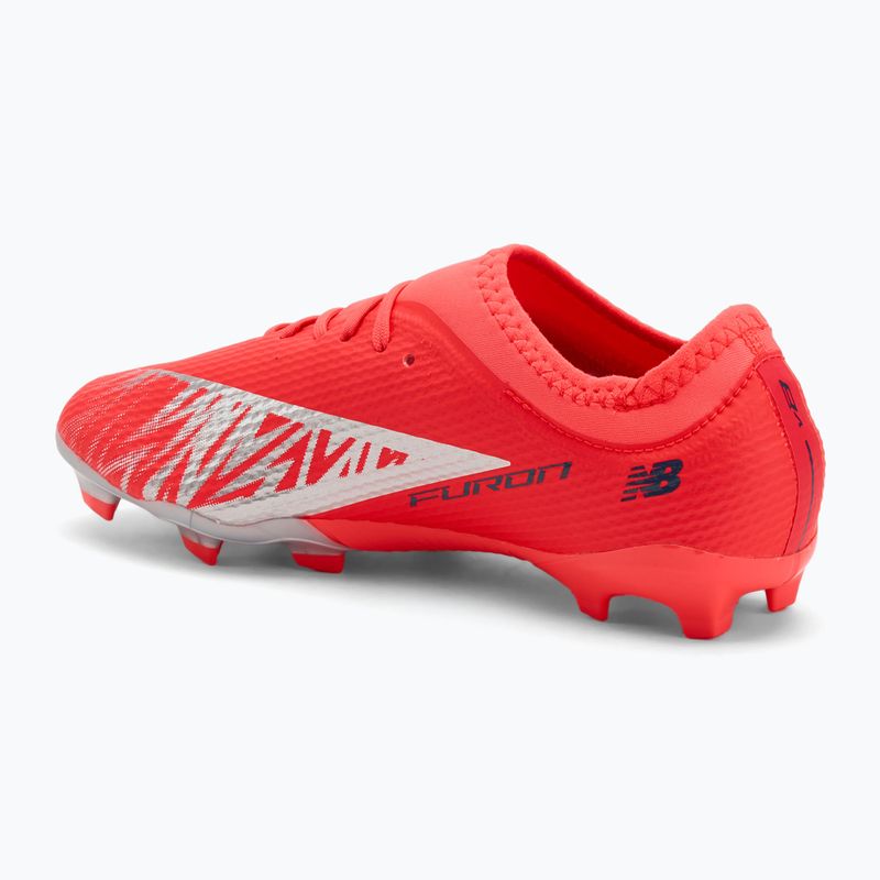 Gyerek focicipő New Balance Furon Team V8 Jr FG piros 3