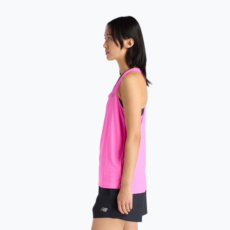 Női futópóló New Balance Sport Essentials Tank pink heat 3