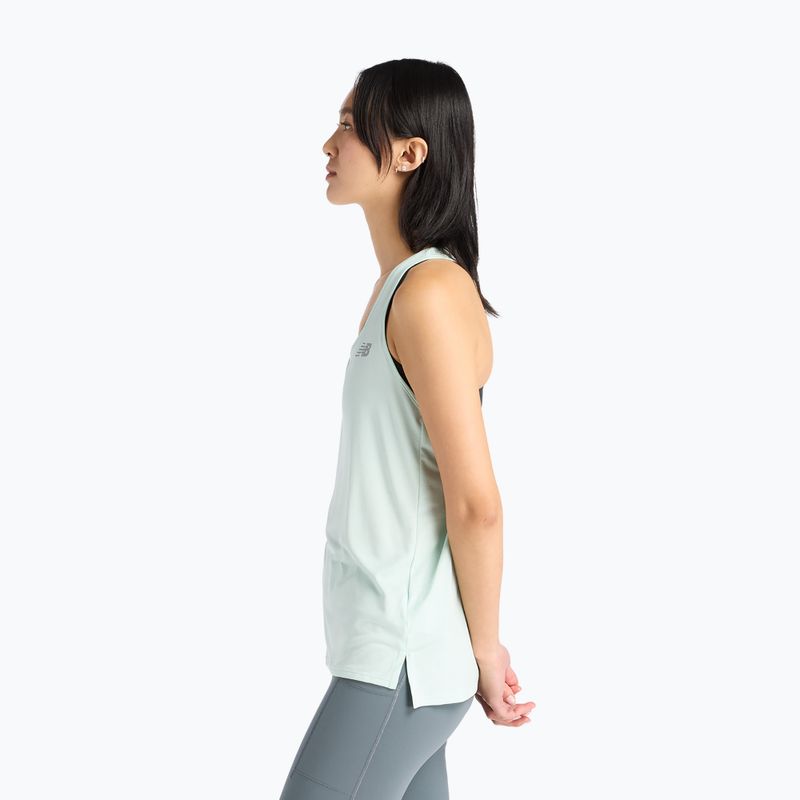 Női futópóló New Balance Sport Essentials Tank cosmic jade 3
