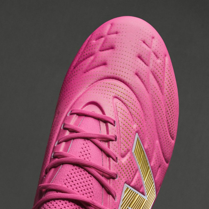 Futballcipő New Balance Tekela Elite Low V5 FG pink heat/metallic gold/pink satin 10