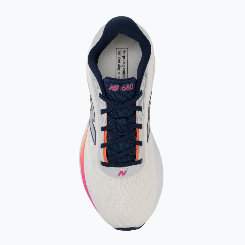 Női futócipő New Balance Fresh Foam 680's V9 sea salt/tangerine heat/pink heat 5
