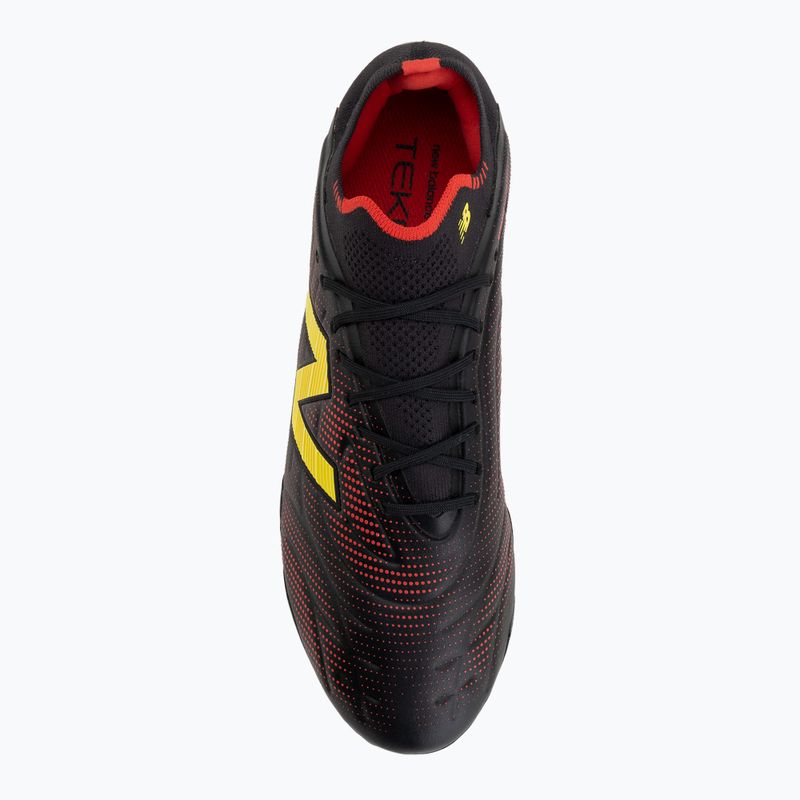 Futballcipő New Balance Tekela Elite Low V5 FG black 100/punch yellow/fire cracker 5