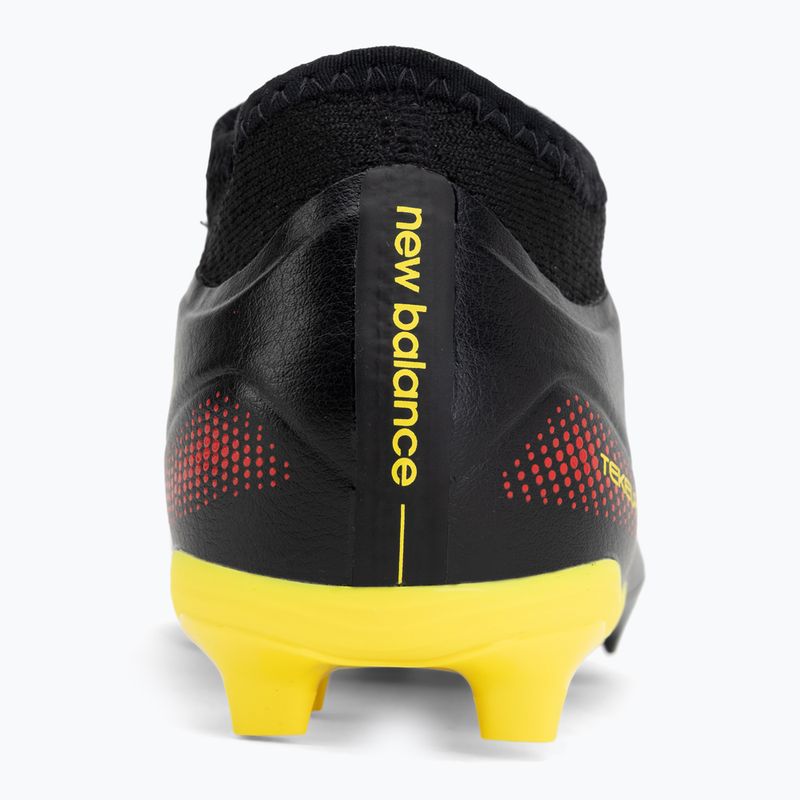 Gyerek focicipő New Balance Tekela Team V5 black 100/punch yellow/fire cracker 6