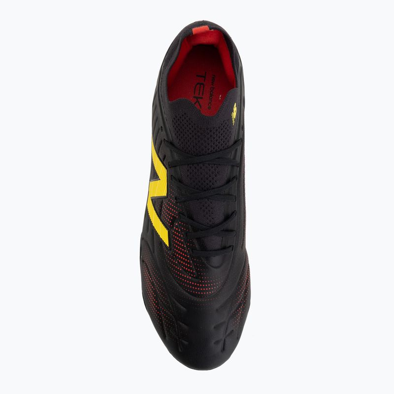 Futballcipő New Balance Tekela Pro Low V5 FG black 100/punch yellow/fire cracker 5