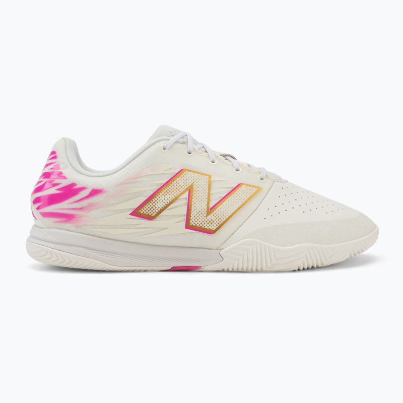 Futballcipő New Balance Furon Pro V8 IN pink heat/sea salt/gold metallic 2