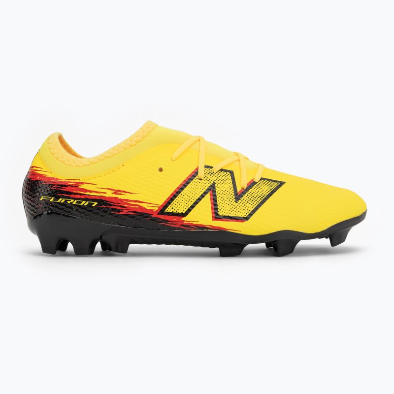 Gyerek focicipő New Balance Furon Team V8 FG punch yellow/black 100/fire cracker 2
