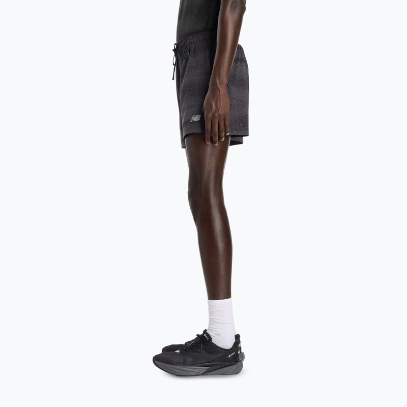 Férfi futóshort New Balance RC Printed 5" black/grey 4