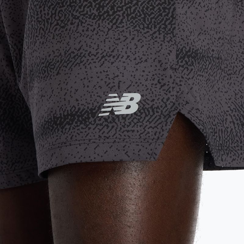 Férfi futóshort New Balance RC Printed 5" black/grey 7