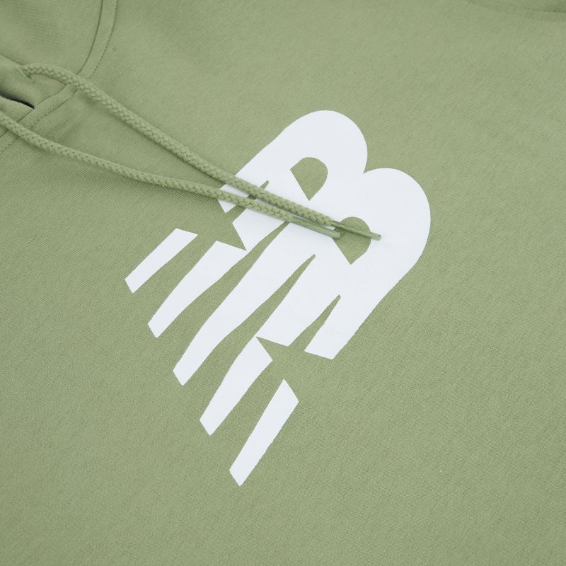 Férfi pulóver New Balance Core Brushed Hoodie oregano 8