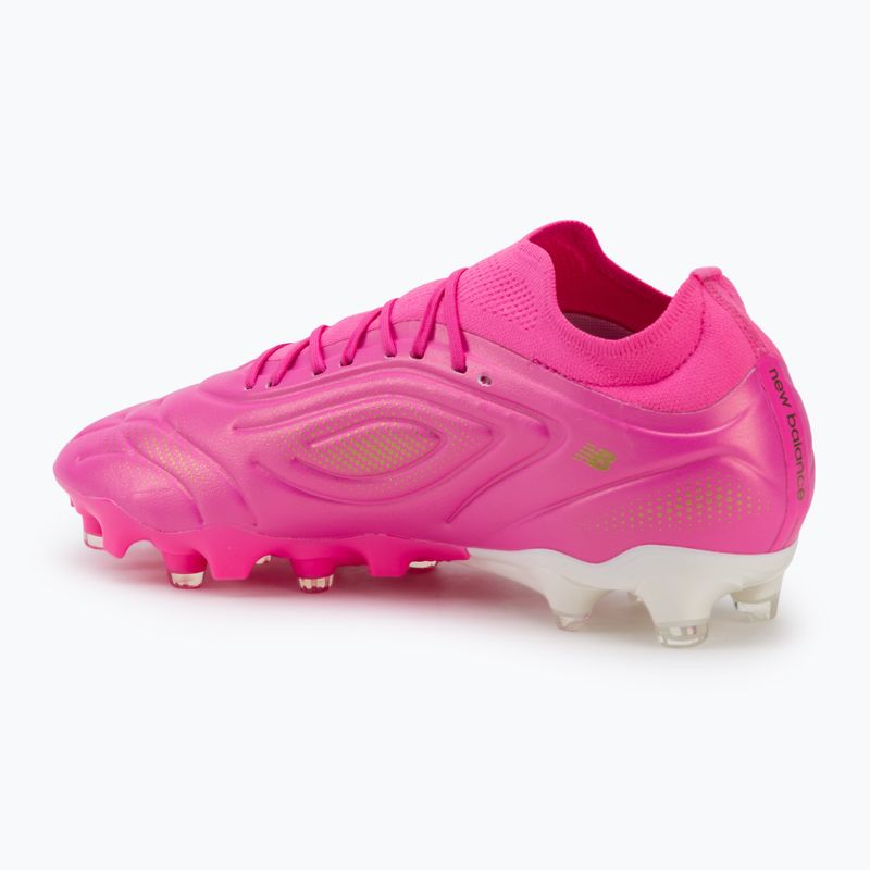 Futballcipő New Balance Tekela Team Low V5 FG pink heat/metallic gold/pink satin 3