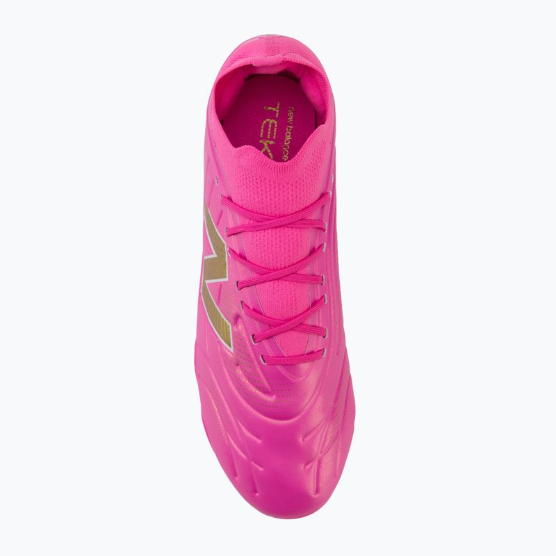 Futballcipő New Balance Tekela Team Low V5 FG pink heat/metallic gold/pink satin 5