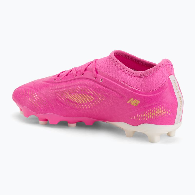 Gyerek focicipő New Balance Tekela Team V5 pink heat/metallic gold/pink satin 3