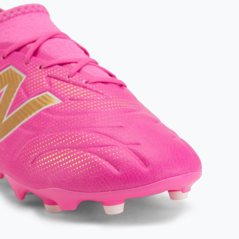 Gyerek focicipő New Balance Tekela Team V5 pink heat/metallic gold/pink satin 7