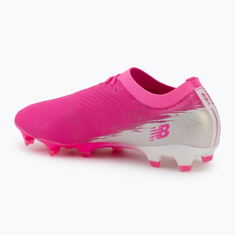 Futballcipő New Balance Furon Pro V8 FG pink heat/sea salt/gold metallic 3