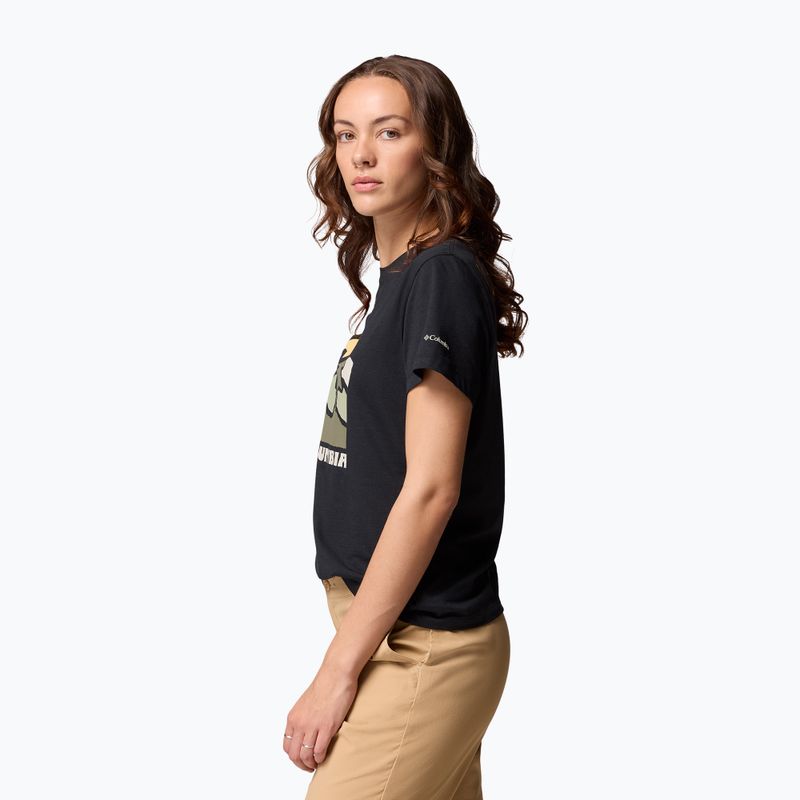 Női túrapóló Columbia Ruby Springs Graphic Fitted black/get hiked 4