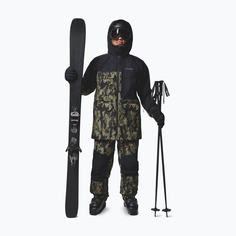 Férfi snowboarddzseki Columbia Coreshot Print greenscape treebark print/black 2