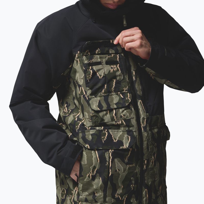 Férfi snowboarddzseki Columbia Coreshot Print greenscape treebark print/black 6
