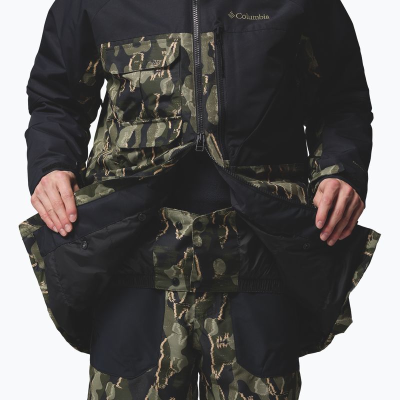 Férfi snowboarddzseki Columbia Coreshot Print greenscape treebark print/black 7