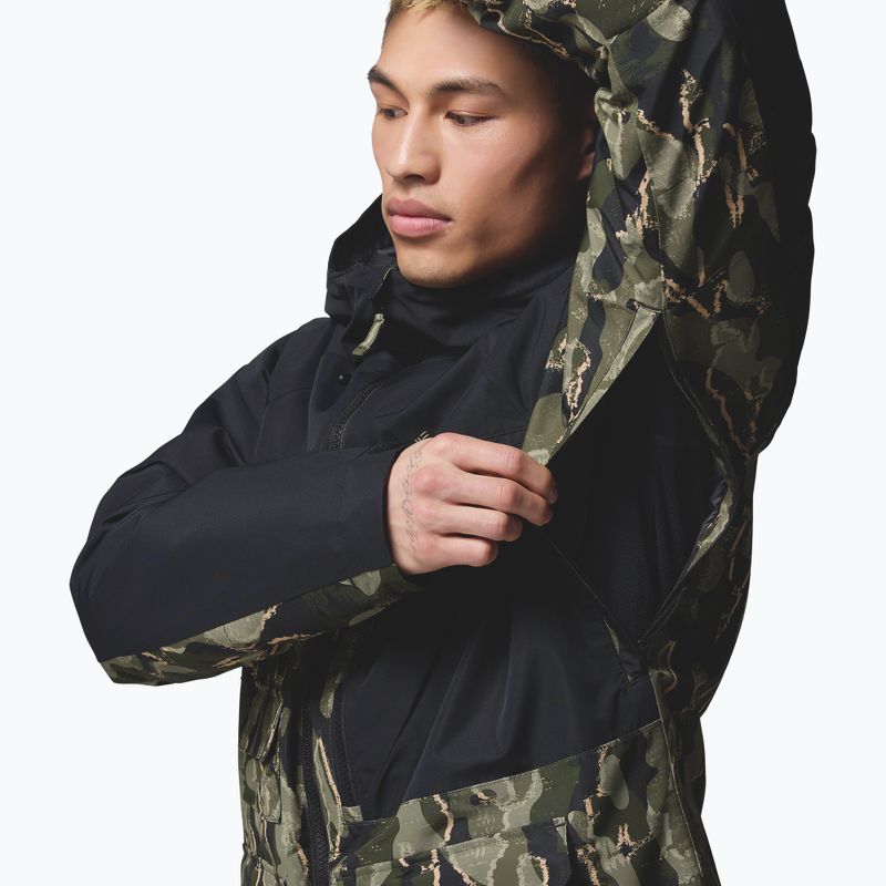 Férfi snowboarddzseki Columbia Coreshot Print greenscape treebark print/black 8