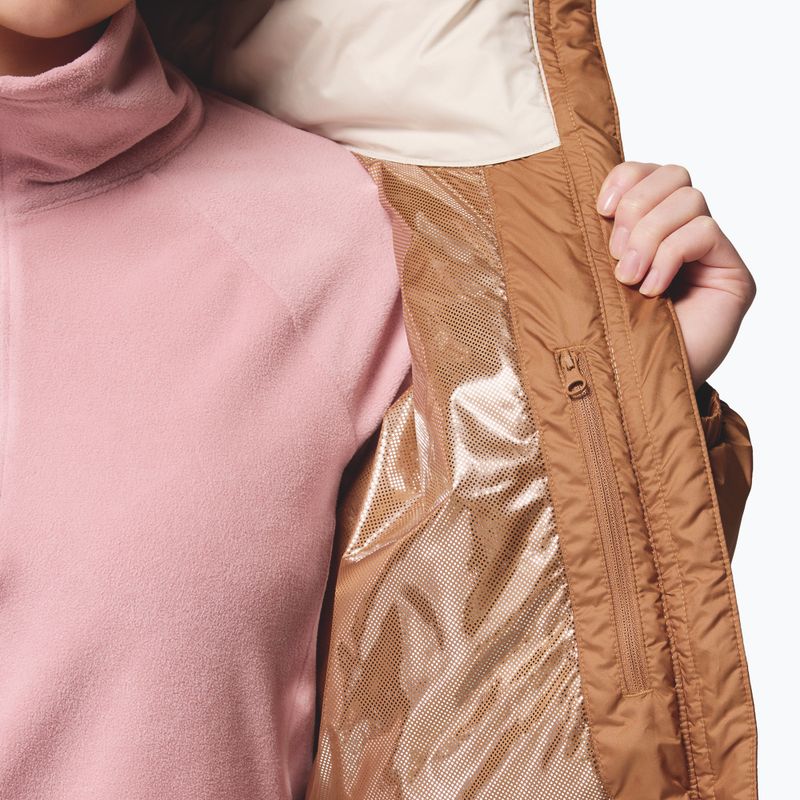 Női bélelt dzseki Columbia Pike Lake canoe/camel brown/dark stone 10