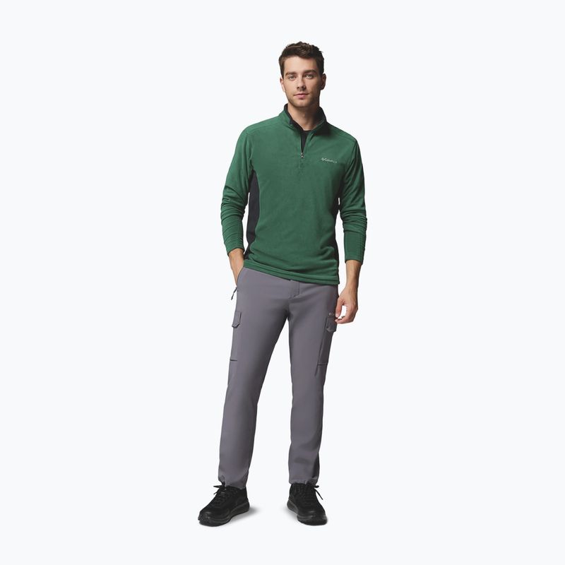 Férfi polár pulóver Columbia Klamath Range II HZ Rain Forest/Black 2