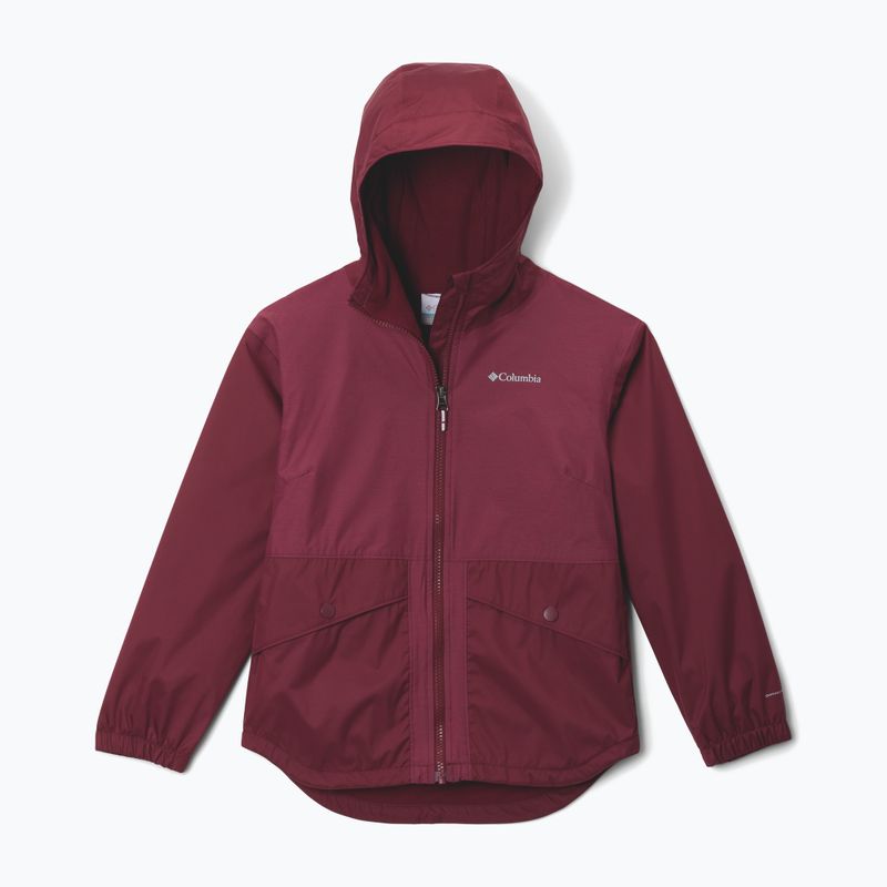 Gyerek esőkabát Columbia Rainy Trails II Fleece rich wine
