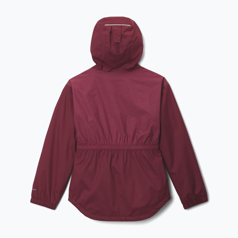 Gyerek esőkabát Columbia Rainy Trails II Fleece rich wine 2