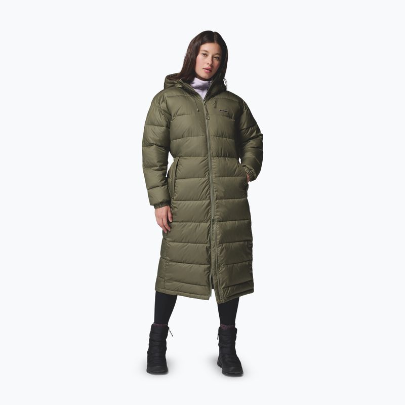 Női bélelt kabát Columbia Pike Lake III Long stone green 2