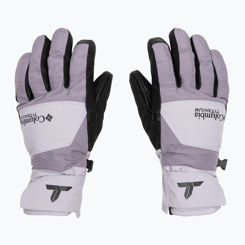 Női túrakesztyűk Columbia PowBound lavender pearl/shale purple/black 2