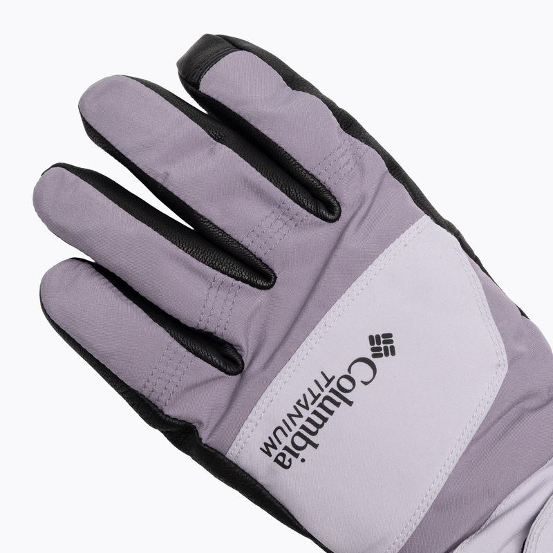 Női túrakesztyűk Columbia PowBound lavender pearl/shale purple/black 4