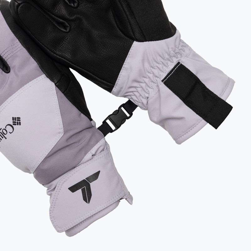 Női túrakesztyűk Columbia PowBound lavender pearl/shale purple/black 5