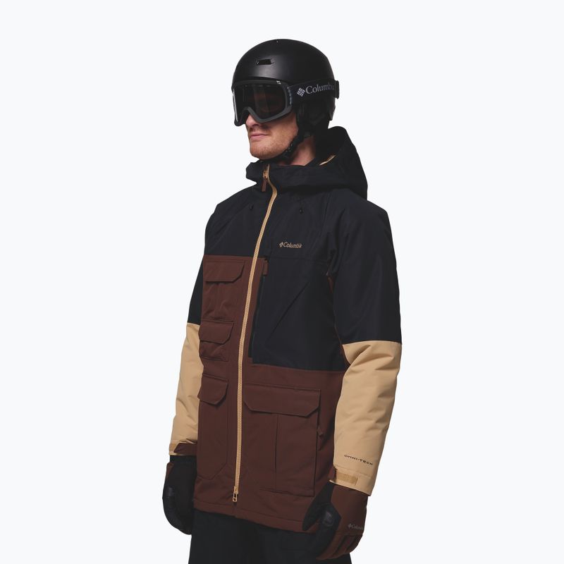 Férfi snowboarddzseki Columbia Coreshot tobacco/black/canoe 4