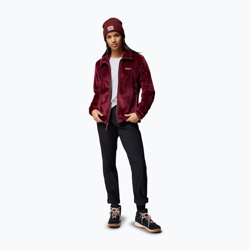 Női polárdzseki Columbia Fire Side II Sherpa Full Zip rich wine 2