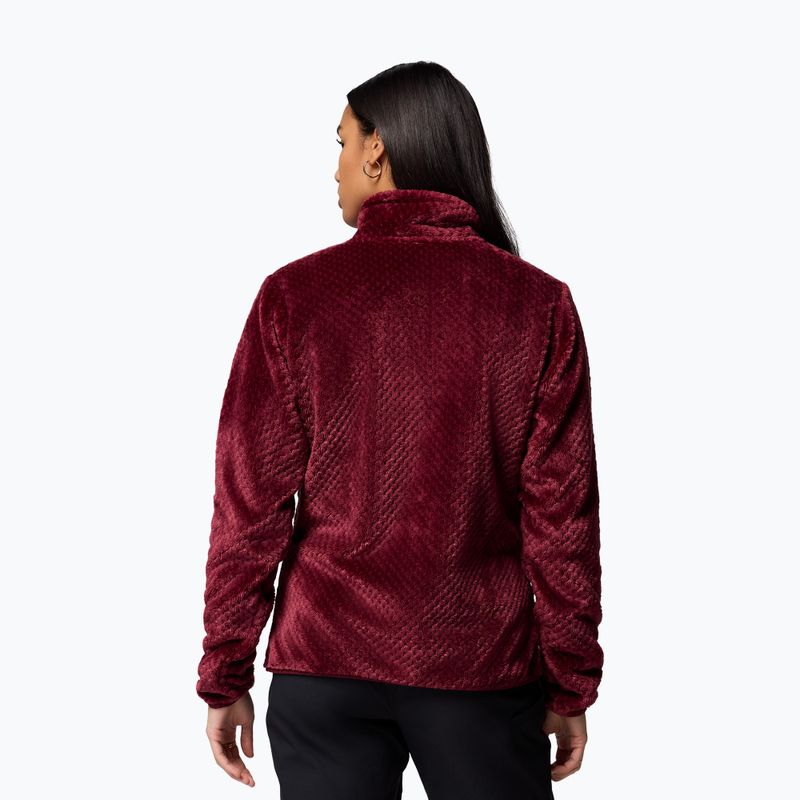 Női polárdzseki Columbia Fire Side II Sherpa Full Zip rich wine 3