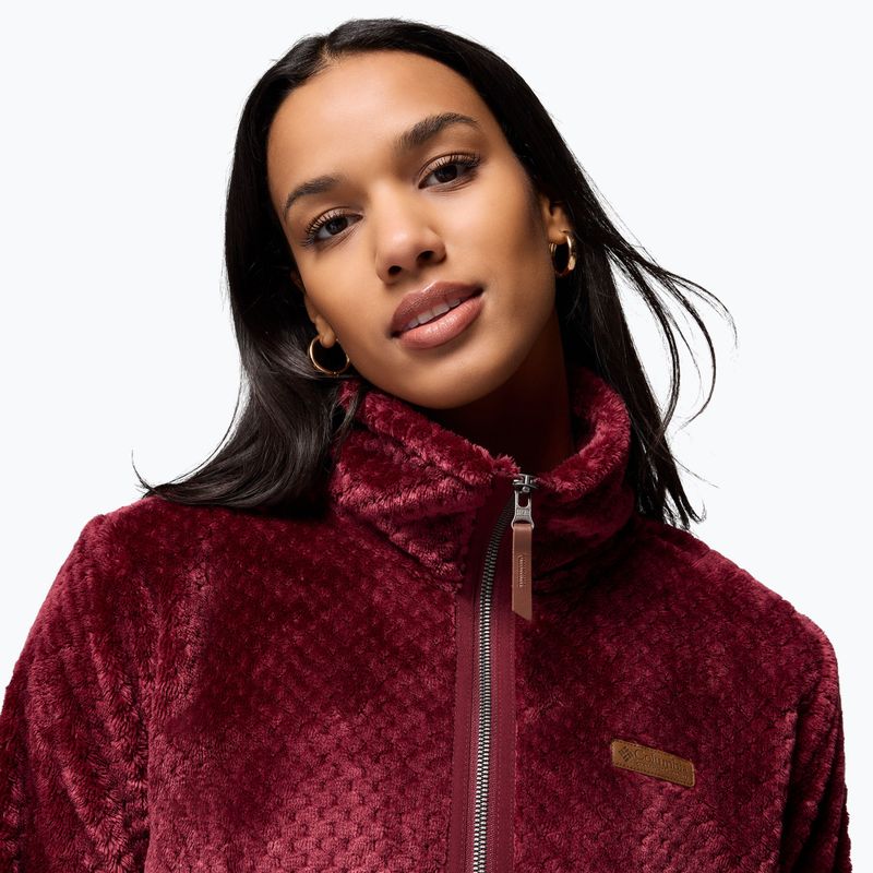 Női polárdzseki Columbia Fire Side II Sherpa Full Zip rich wine 6