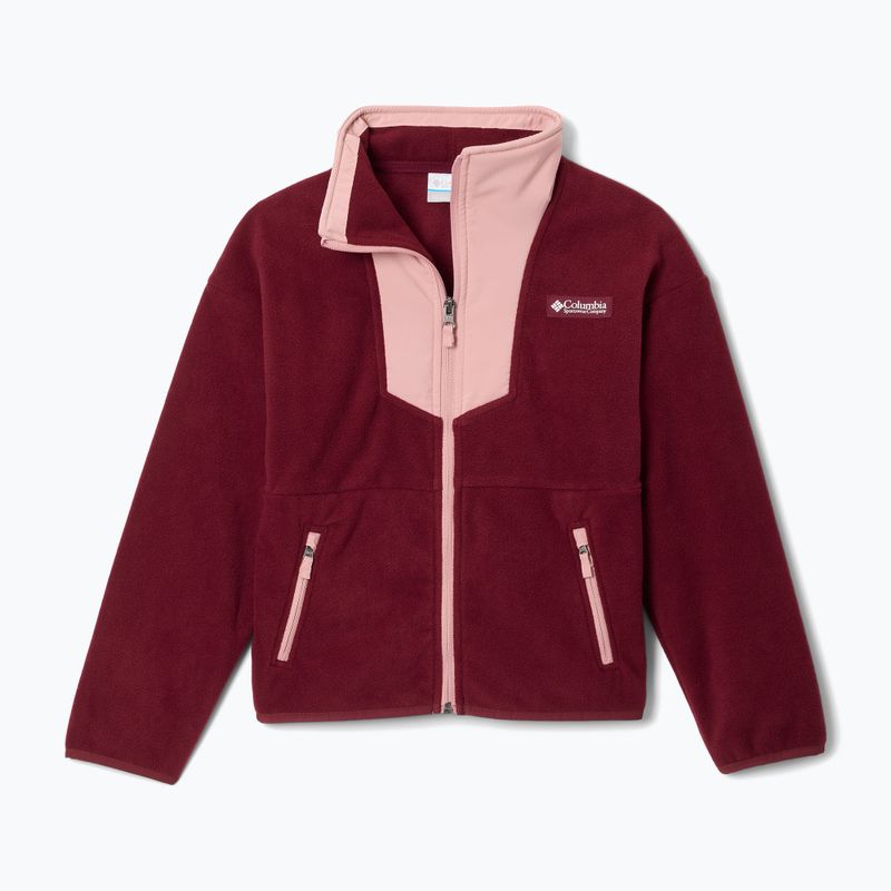 Gyerek polárdzseki Columbia Sequoia Grove Full Zip Fleece rich wine/eraser pink