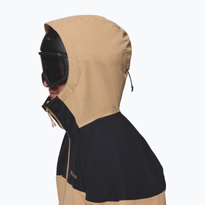 Férfi snowboarddzseki Columbia Coreshot Shell Anorak tobacco/canoe/black 7