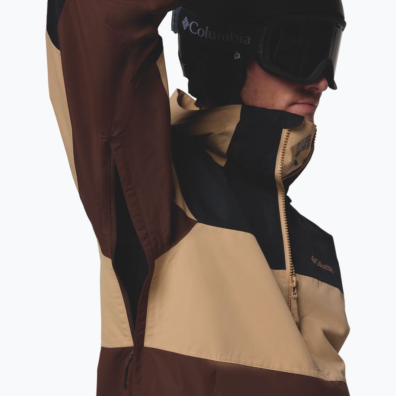 Férfi snowboarddzseki Columbia Coreshot Shell Anorak tobacco/canoe/black 8