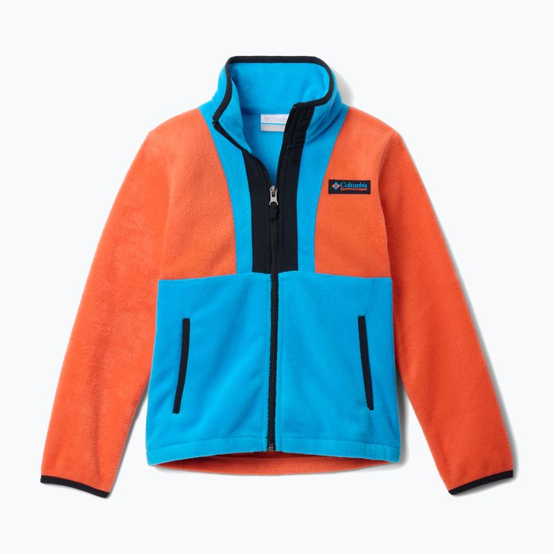 Férfi pulóver Columbia Back Bowl II Full Zip zing/compass blue/black