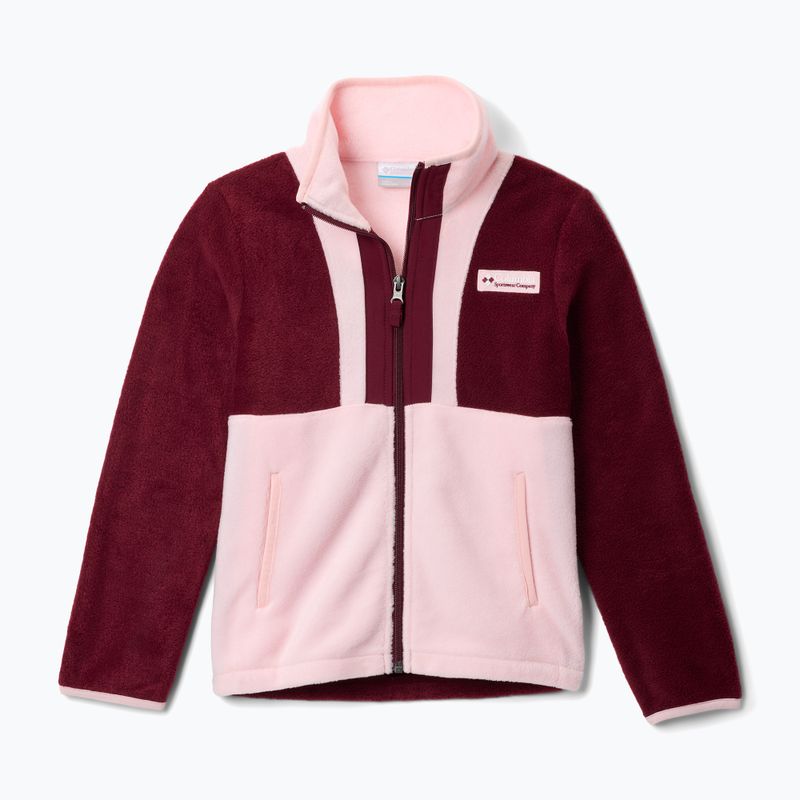 Férfi polárdzseki Columbia Back Bowl II Full Zip rich wine/satin pink