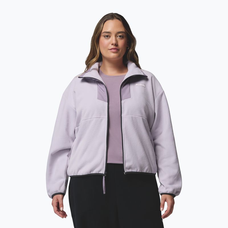 Női cipzáras pulóver Columbia Sequoia Grove Full Zip lavender pearl/shale purple