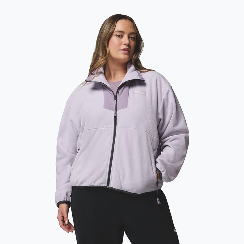 Női cipzáras pulóver Columbia Sequoia Grove Full Zip lavender pearl/shale purple 4