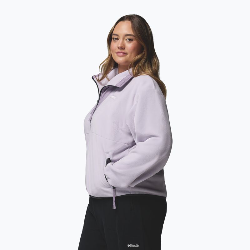 Női cipzáras pulóver Columbia Sequoia Grove Full Zip lavender pearl/shale purple 5