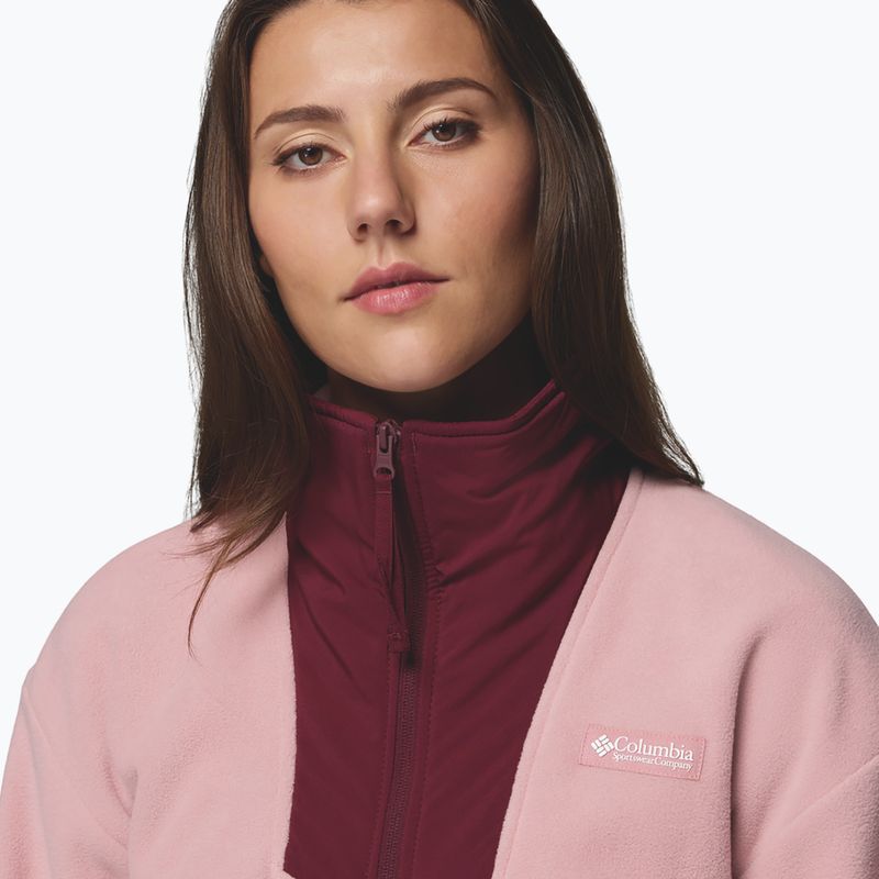 Női pulóver Columbia Sequoia Grove Full Zip eraser pink/rich wine 6