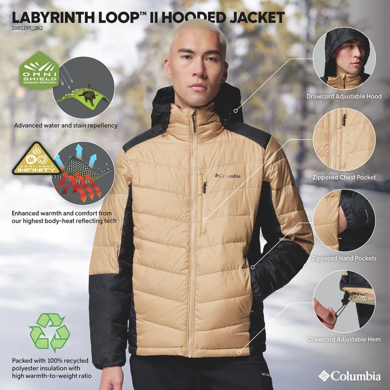 Férfi dzseki Columbia Labyrinth Loop II Hooded 11