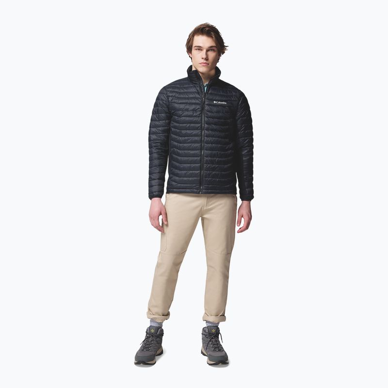 Férfi bélelt kabát Columbia Powder Pass Hybrid black 2
