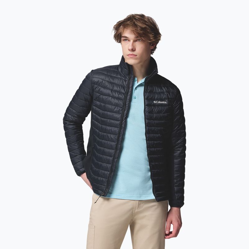 Férfi bélelt kabát Columbia Powder Pass Hybrid black 4